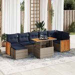Casa si Gradina - Gradina si terasa - Mobilier exterior - Seturi mobila gradina - Set canapele de gradina cu perne, 8 piese, maro, poliratan - Infinity.ro