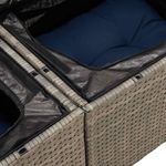 Casa si Gradina - Gradina si terasa - Mobilier exterior - Seturi mobila gradina - Set canapele de gradina, 7 piese, cu perne, gri, poliratan - Infinity.ro