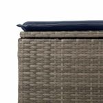 Casa si Gradina - Gradina si terasa - Mobilier exterior - Seturi mobila gradina - Set mobilier de gradina cu perne, 10 piese, gri, poliratan - Infinity.ro