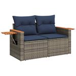 Casa si Gradina - Gradina si terasa - Mobilier exterior - Seturi mobila gradina - Set canapele gradina perne 11 piese, gri, poliratan/lemn acacia - Infinity.ro