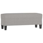 Casa si Gradina - Mobilier - Canapele si coltare - Banchete - Banca, gri deschis, 100x35x41 cm, textil - Infinity.ro