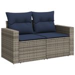 Casa si Gradina - Gradina si terasa - Mobilier exterior - Seturi mobila gradina - Set canapele de gradina cu perne, 8 piese, gri, poliratan - Infinity.ro