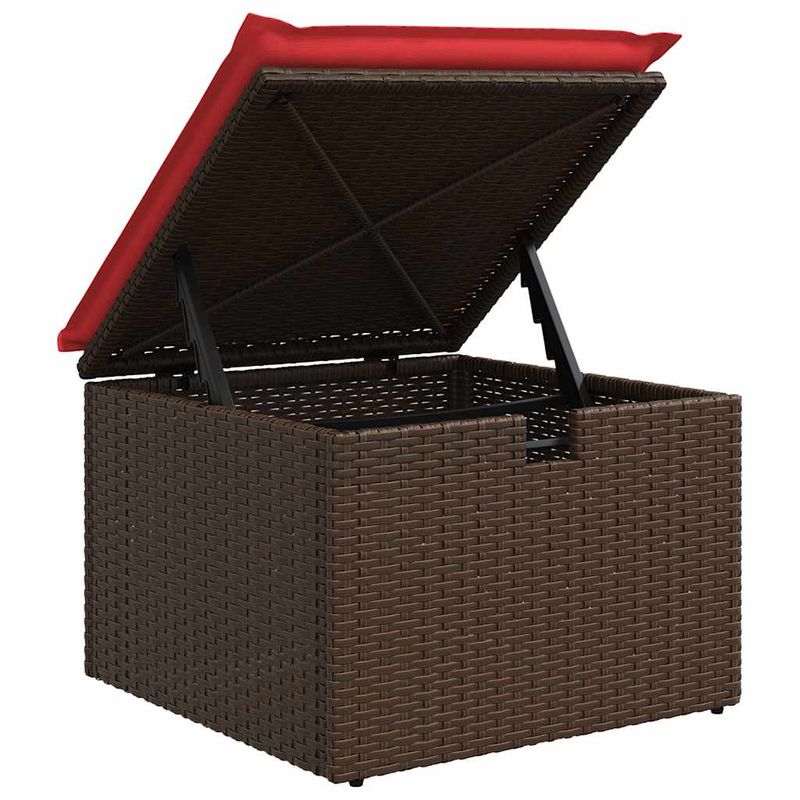 Casa si Gradina - Gradina si terasa - Mobilier exterior - Seturi mobila gradina - Set canapele gradina perne 7 piese negru, poliratan/lemn acacia - Infinity.ro