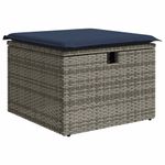 Casa si Gradina - Gradina si terasa - Mobilier exterior - Seturi mobila gradina - Set mobilier gradina cu perne 6 piese gri poliratan/lemn acacia - Infinity.ro