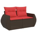Casa si Gradina - Gradina si terasa - Mobilier exterior - Seturi mobila gradina - Set canapele de gradina cu perne, 9 piese, maro, poliratan - Infinity.ro