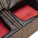 Casa si Gradina - Gradina si terasa - Mobilier exterior - Seturi mobila gradina - Set canapele de gradina cu perne, 9 piese, maro, poliratan - Infinity.ro