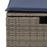 Casa si Gradina - Gradina si terasa - Mobilier exterior - Seturi mobila gradina - Set canapele de gradina, 9 piese, cu perne, gri, poliratan - Infinity.ro