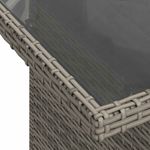 Casa si Gradina - Gradina si terasa - Mobilier exterior - Seturi mobila gradina - Set mobilier gradina cu perne 6 piese gri poliratan/lemn acacia - Infinity.ro