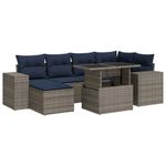 Casa si Gradina - Gradina si terasa - Mobilier exterior - Seturi mobila gradina - Set canapele gradina cu perne 9 piese gri poliratan/lemn acacia - Infinity.ro