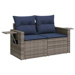 Casa si Gradina - Gradina si terasa - Mobilier exterior - Seturi mobila gradina - Set canapea de gradina cu perne, 5 piese, gri, poliratan - Infinity.ro