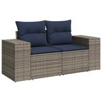 Casa si Gradina - Gradina si terasa - Mobilier exterior - Seturi mobila gradina - Set canapele de gradina cu perne, 8 piese, gri, poliratan - Infinity.ro