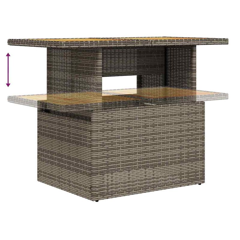 Casa si Gradina - Gradina si terasa - Mobilier exterior - Seturi mobila gradina - Set canapele de gradina cu perne, 8 piese, gri, poliratan - Infinity.ro