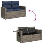 Casa si Gradina - Gradina si terasa - Mobilier exterior - Seturi mobila gradina - Set canapele de gradina cu perne, 9 piese, maro, poliratan - Infinity.ro
