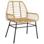 Casa si Gradina - Gradina si terasa - Mobilier exterior - Seturi mobila gradina - Set de sufragerie de gradina 9 piese sticla maro din poli ratan - Infinity.ro