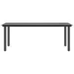 Casa si Gradina - Gradina si terasa - Mobilier exterior - Seturi mobila gradina - Set de sufragerie de gradina 9 piese sticla maro din poli ratan - Infinity.ro