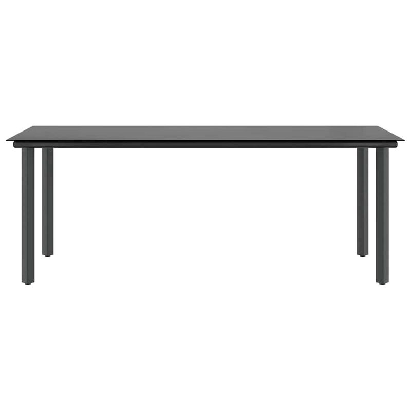Casa si Gradina - Gradina si terasa - Mobilier exterior - Seturi mobila gradina - Set de sufragerie de gradina 9 piese sticla maro din poli ratan - Infinity.ro