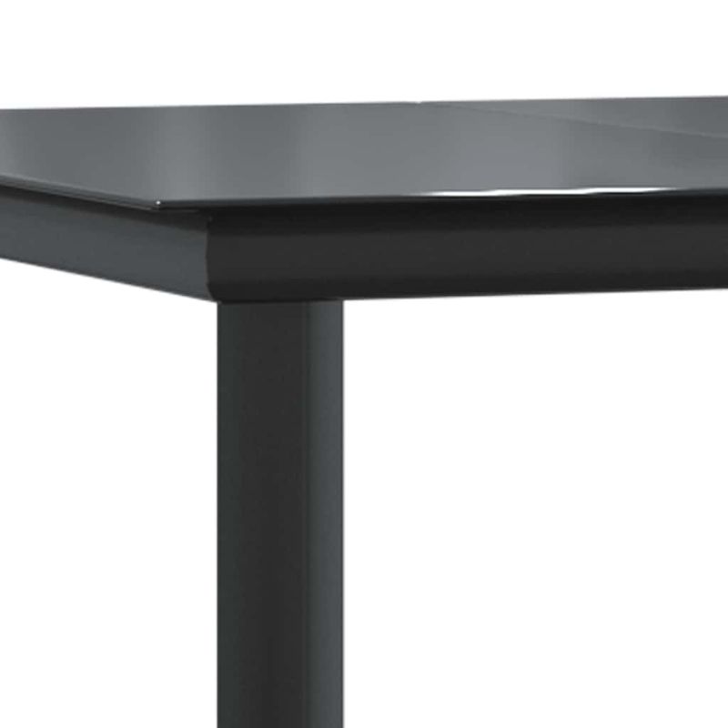 Casa si Gradina - Gradina si terasa - Mobilier exterior - Seturi mobila gradina - Set de sufragerie de gradina 9 piese sticla maro din poli ratan - Infinity.ro