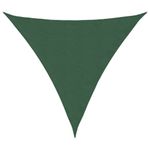 Casa si Gradina - Gradina si terasa - Umbrele si pavilioane - Umbrele - Parasolar, verde inchis, 5x5x5 m, tesatura oxford, triunghiular - Infinity.ro