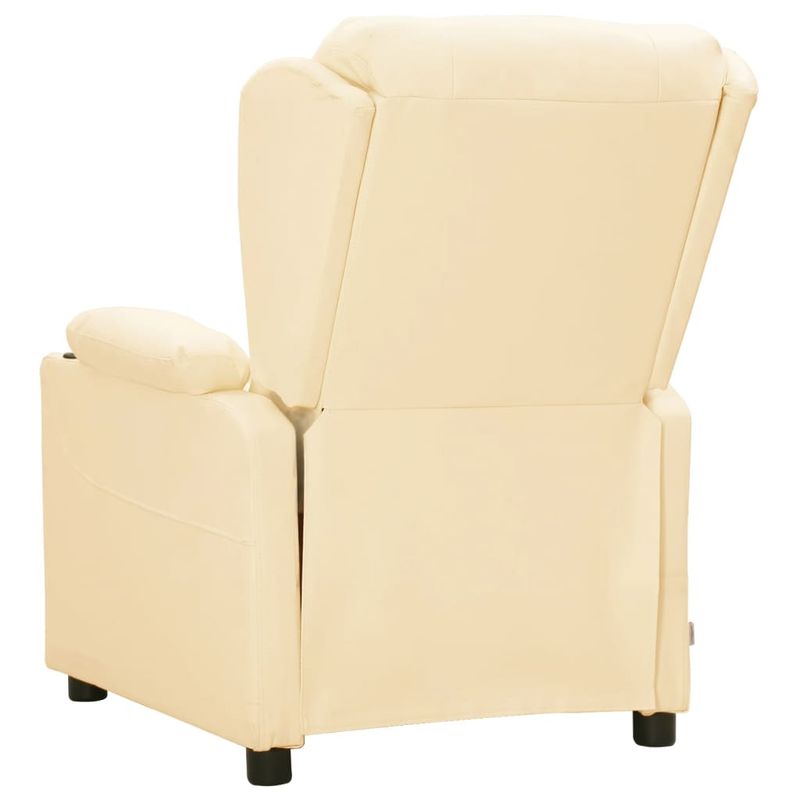 Casa si Gradina - Mobilier - Scaune si fotolii - Fotolii - Fotoliu rabatabil electric, crem, piele ecologica - Infinity.ro