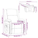 Ingrijire personala si Cosmetice - Sanatate si wellness - Articole wellness - Fotolii de masaj - Fotoliu de masaj, alb crem, piele ecologica - Infinity.ro