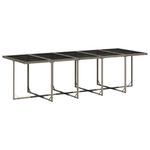 Casa si Gradina - Gradina si terasa - Mobilier exterior - Seturi mobila gradina - Set mobilier de gradina cu perne, 15 piese, gri, poliratan - Infinity.ro