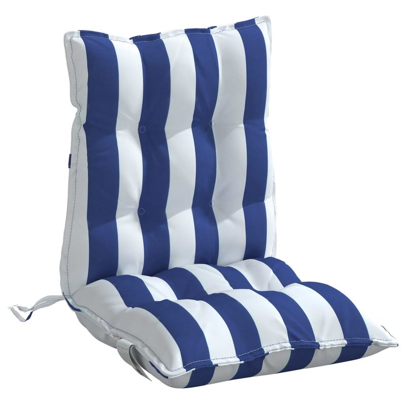 Casa si Gradina - Textile si covoare - Perne si pilote - Perne decorative - Perne de scaun spatar mic, 6 buc. dungi albastre&albe, textil - Infinity.ro