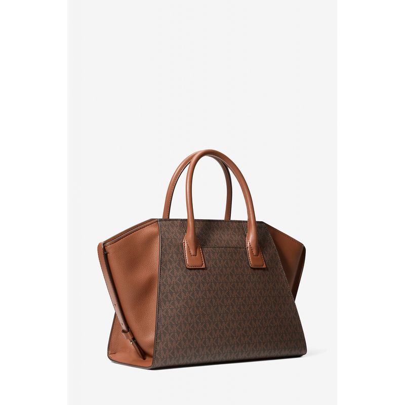 Fashion, accesorii si bijuterii - Femei - Accesorii femei - Genti si rucsacuri femei - Geanta dama mare Avril Signature 35F4G4VS3B 43 x 23.4 x 18 cm Maro - Infinity.ro