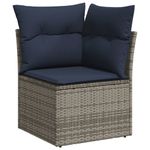 Casa si Gradina - Gradina si terasa - Mobilier exterior - Seturi mobila gradina - Set canapele de gradina cu perne, 10 piese, gri, poliratan - Infinity.ro