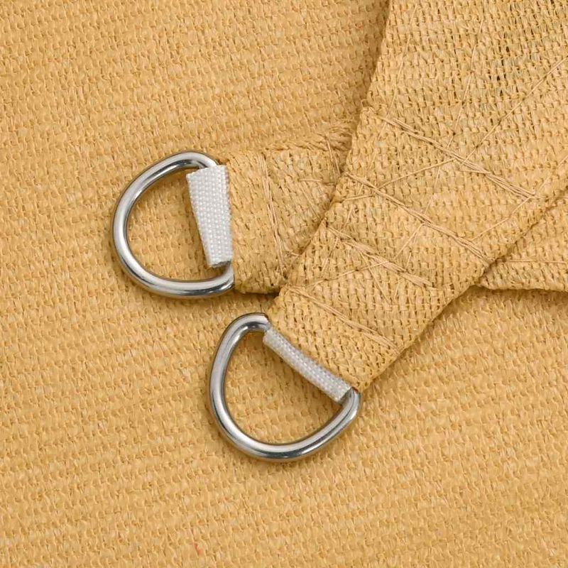 Casa si Gradina - Gradina si terasa - Umbrele si pavilioane - Umbrele - Panza parasolar, nisipiu, triunghiular, 4x4x4 m, HDPE, 160 g/m² - Infinity.ro