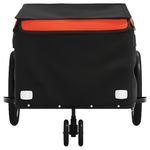 Sport si Outdoor - Ciclism - Accesorii pentru biciclete - Remorci biciclete - Remorca pentru biciclete negru/portocaliu, 30 kg, fier, mărime 124x53x45 cm - Infinity.ro