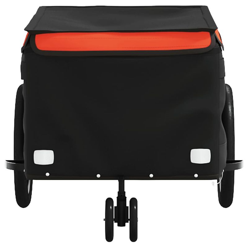 Sport si Outdoor - Ciclism - Accesorii pentru biciclete - Remorci biciclete - Remorca pentru biciclete negru/portocaliu, 30 kg, fier, mărime 124x53x45 cm - Infinity.ro