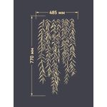 Casa si Gradina - Decoratiuni - DIY - Sabloane decorative pereti - Set de 2 Sabloane Perete vopsire, tencuiala „Salcie” dimensiune 770x485 mm grosime 0,7mm ozon model MXSP7369 - Infinity.ro
