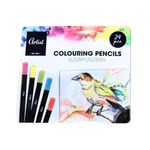 Carti si Birotica - Birotica - Instrumente de scris - Creioane - Set Creioane Colorate Artist – 24 Culori | In Cutie Metalica Eleganta - Infinity.ro