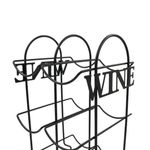 Casa si Gradina - Bucatarie si vesela - Accesorii bar - Suporturi bauturi - Suport Sticle Vin, din Metal Negru – 6 Sticle | Excellent Houseware - Infinity.ro