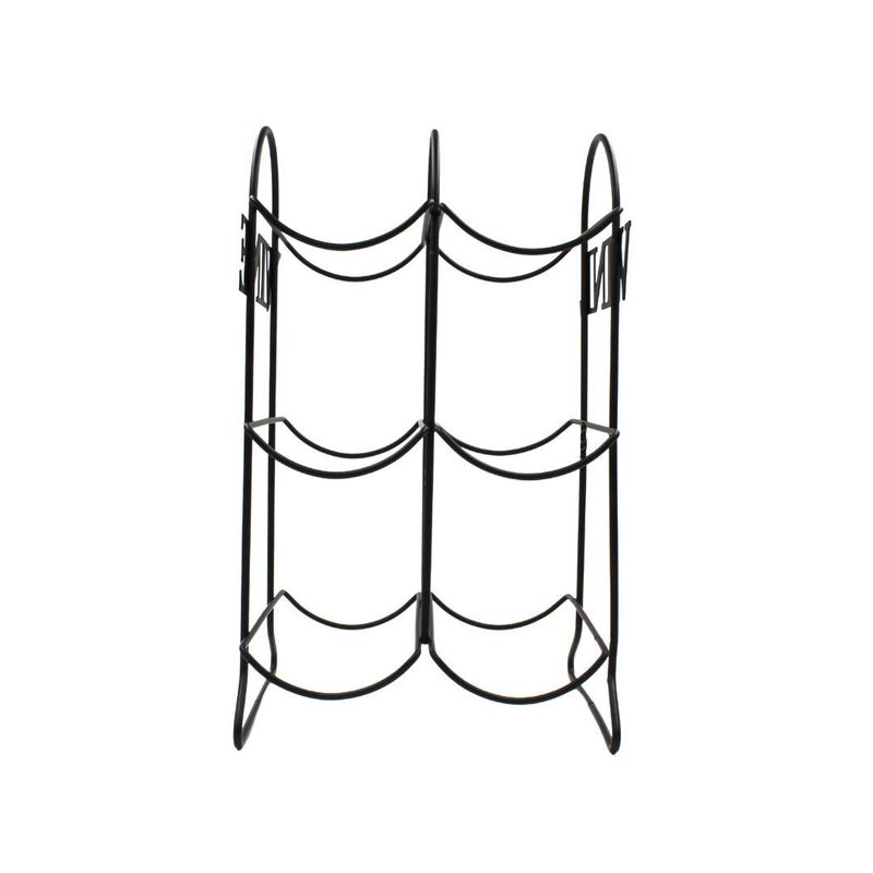 Casa si Gradina - Bucatarie si vesela - Accesorii bar - Suporturi bauturi - Suport Sticle Vin, din Metal Negru – 6 Sticle | Excellent Houseware - Infinity.ro