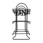 Casa si Gradina - Bucatarie si vesela - Accesorii bar - Suporturi bauturi - Suport Sticle Vin, din Metal Negru – 6 Sticle | Excellent Houseware - Infinity.ro