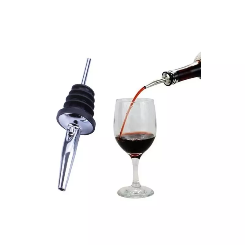 Casa si Gradina - Bucatarie si vesela - Accesorii bar - Tirbusoane si dopuri - Picurator pentru sticla de vin, model retro, Gonga® Argintiu - Infinity.ro
