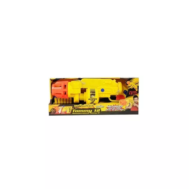 Jucarii, Copii si Bebe - Jucarii si jocuri - Jucarii de rol - Arme de jucarie - Blaster BuzzBee Toys Tommy 12 automat Galben - Infinity.ro