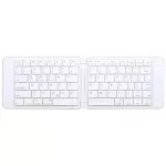 Laptop, Telefoane si Tablete - Laptopuri si accesorii - Piese laptop - Tastaturi laptop - Tastatura Bluetooth pliabila, model pluta, Gonga® Alb - Infinity.ro