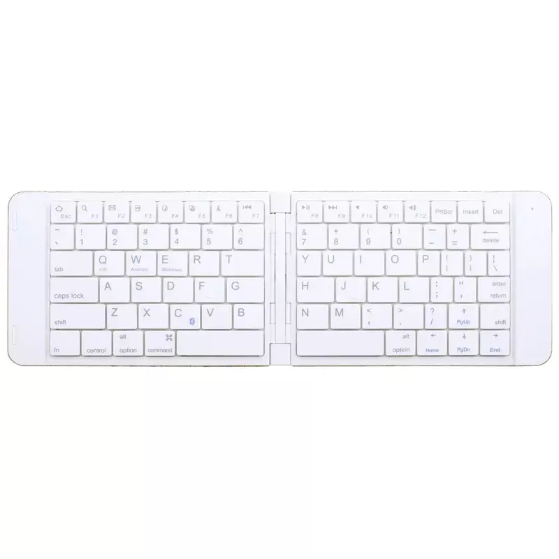 Laptop, Telefoane si Tablete - Laptopuri si accesorii - Piese laptop - Tastaturi laptop - Tastatura Bluetooth pliabila, model pluta, Gonga® Alb - Infinity.ro