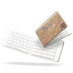 Laptop, Telefoane si Tablete - Laptopuri si accesorii - Piese laptop - Tastaturi laptop - Tastatura Bluetooth pliabila, model pluta, Gonga® Alb - Infinity.ro