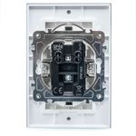 Casa si Gradina - Electrice - Prize - Priza Dubla Alb cu Rama din Sticla - Infinity.ro