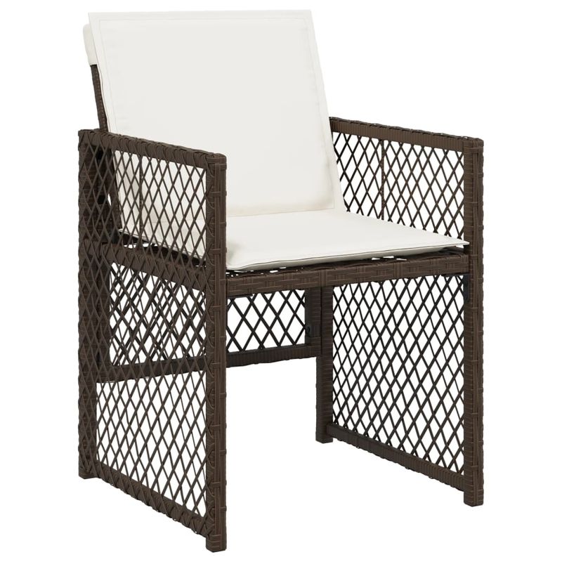 Casa si Gradina - Gradina si terasa - Mobilier exterior - Seturi mobila gradina - Set mobilier de gradina, 13 piese, maro, cu perne, poliratan - Infinity.ro