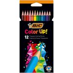Carti si Birotica - Birotica - Instrumente de scris - Creioane - Creioane colorate BIC Intensity, mina ultra-rezistenta, pachet 12 bucati - Infinity.ro