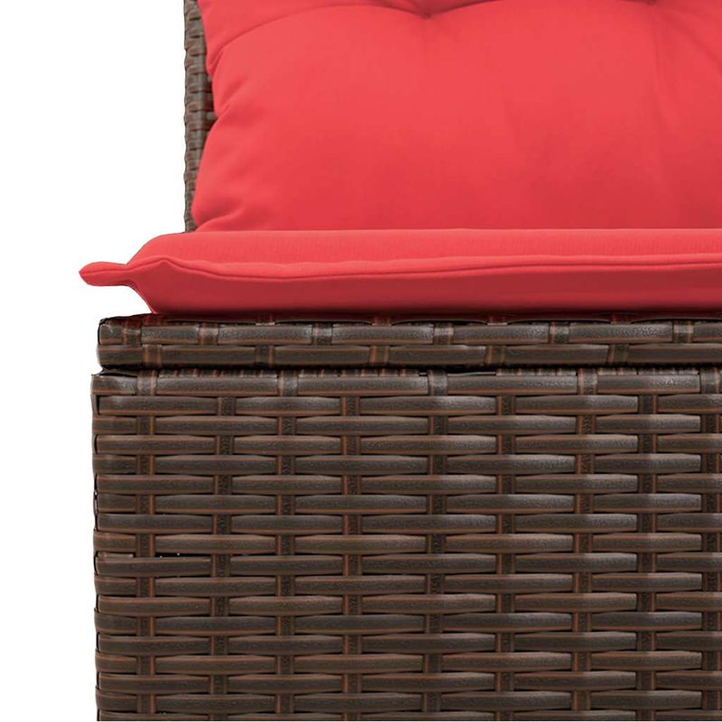 Casa si Gradina - Gradina si terasa - Mobilier exterior - Seturi mobila gradina - Set mobilier gradina perne 6 piese negru poliratan/lemn acacia - Infinity.ro