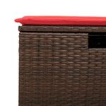 Casa si Gradina - Gradina si terasa - Mobilier exterior - Seturi mobila gradina - Set mobilier gradina perne 6 piese negru poliratan/lemn acacia - Infinity.ro