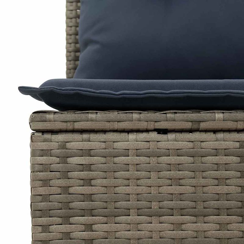 Casa si Gradina - Gradina si terasa - Mobilier exterior - Seturi mobila gradina - Set canapele de gradina, 7 piese, cu perne, gri, poliratan - Infinity.ro