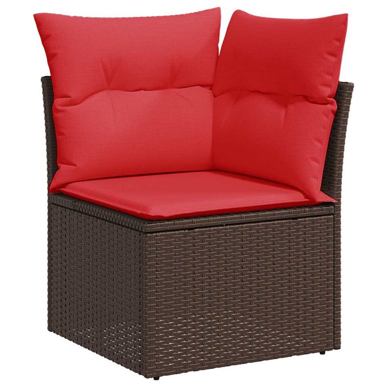 Casa si Gradina - Gradina si terasa - Mobilier exterior - Seturi mobila gradina - Set canapele de gradina cu perne, 11 piese, maro, poliratan - Infinity.ro