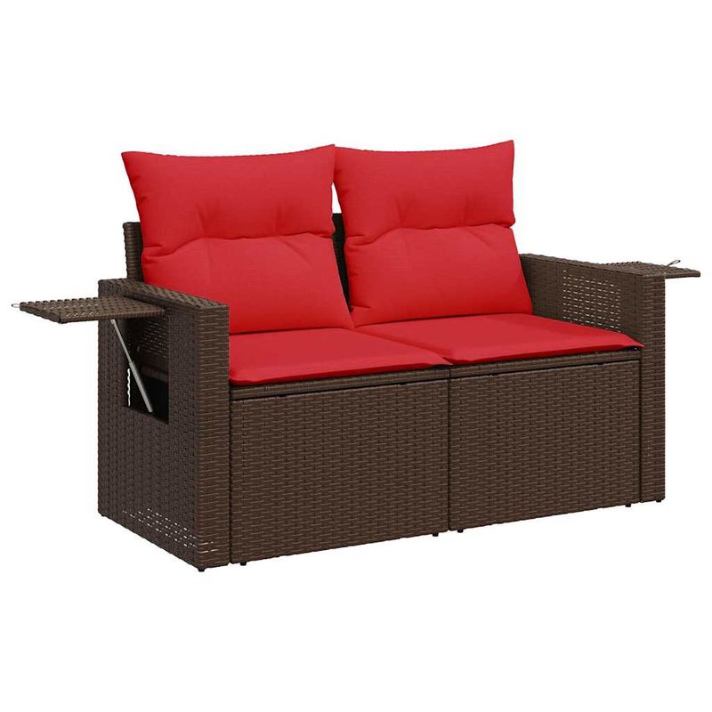 Casa si Gradina - Gradina si terasa - Mobilier exterior - Seturi mobila gradina - Set canapele de gradina cu perne, 11 piese, maro, poliratan - Infinity.ro