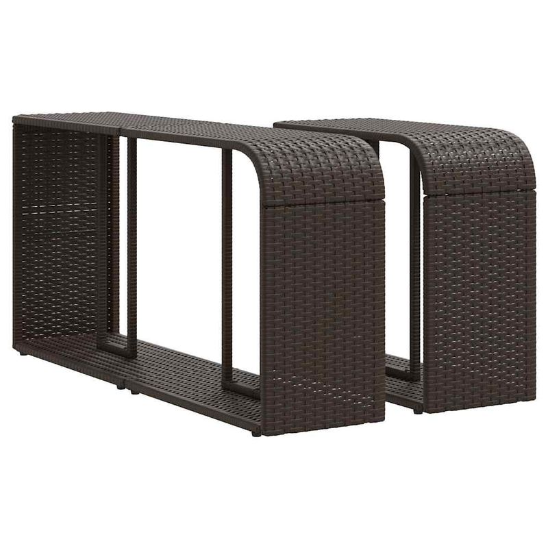 Casa si Gradina - Gradina si terasa - Mobilier exterior - Seturi mobila gradina - Set canapele de gradina cu perne, 11 piese, maro, poliratan - Infinity.ro
